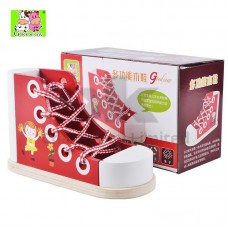 學習綁鞋帶教具