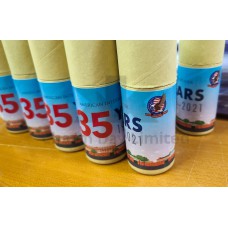 12色木顏色紙筒連彩色貼紙