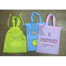 索繩薄尼龍手挽袋 