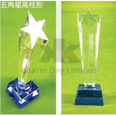 五角星高柱形 水晶座