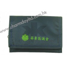 尼龍布雙拉鍊多格錢包