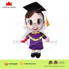 畢業生布公仔/ 玩偶/ 毛絨玩具 - 畢業袍款／畢業公仔